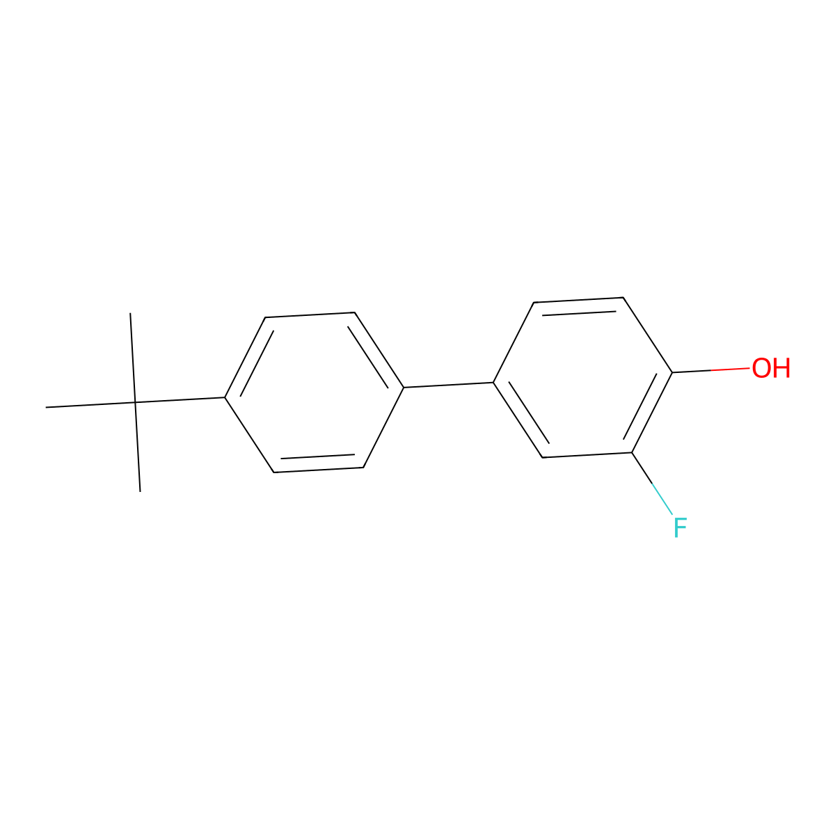 2-Fluoro-4-(4-T-butylphenyl)phenol molecular structure, CAS 1261897-69-1
