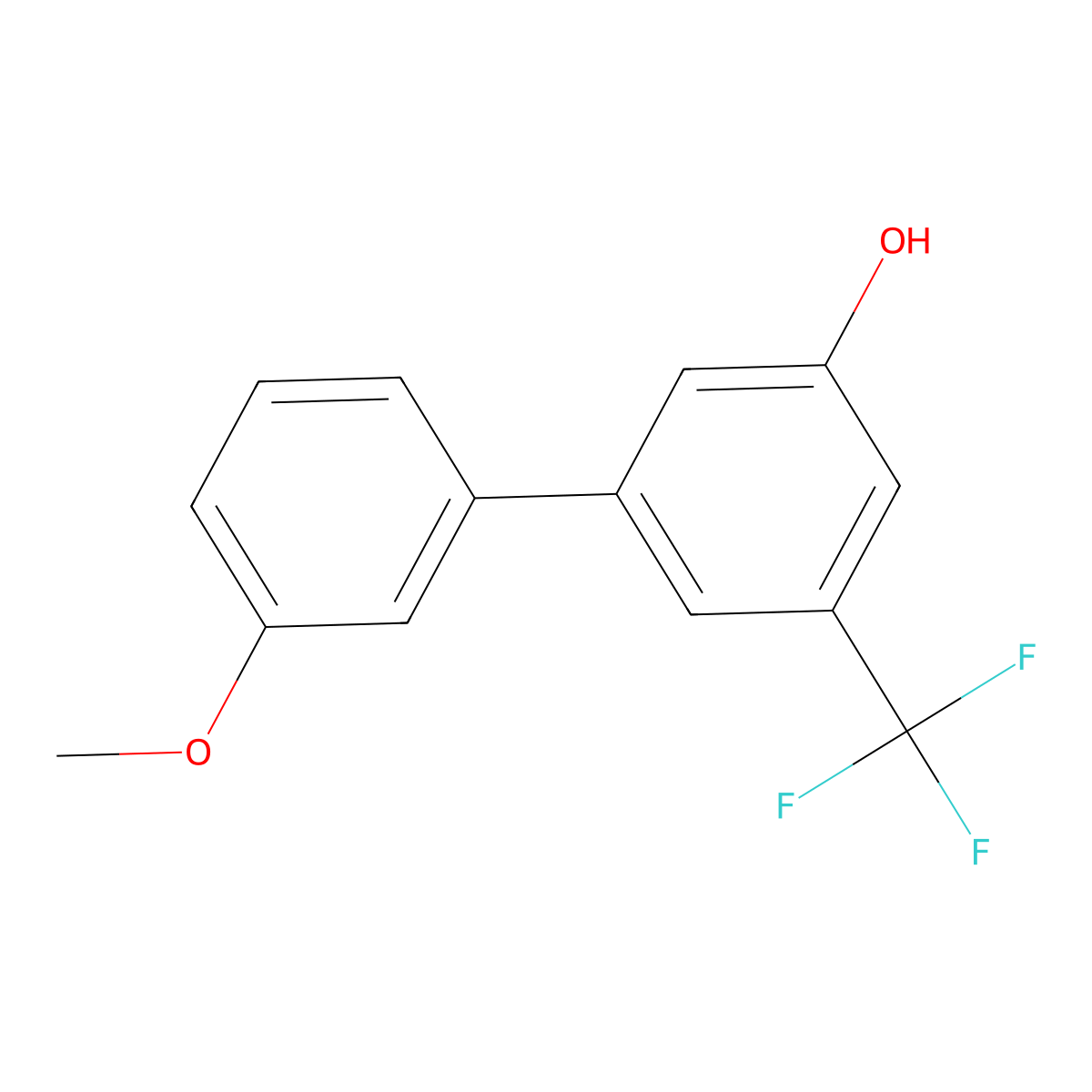 5-(3-Methoxyphenyl)-3-trifluoromethylphenol molecular structure, CAS 1261897-72-6