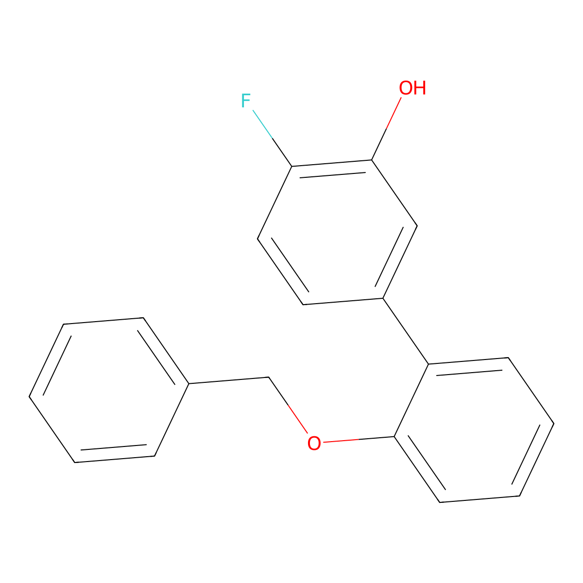 5-(2-Benzyloxyphenyl)-2-fluorophenol molecular structure, CAS 1261897-89-5