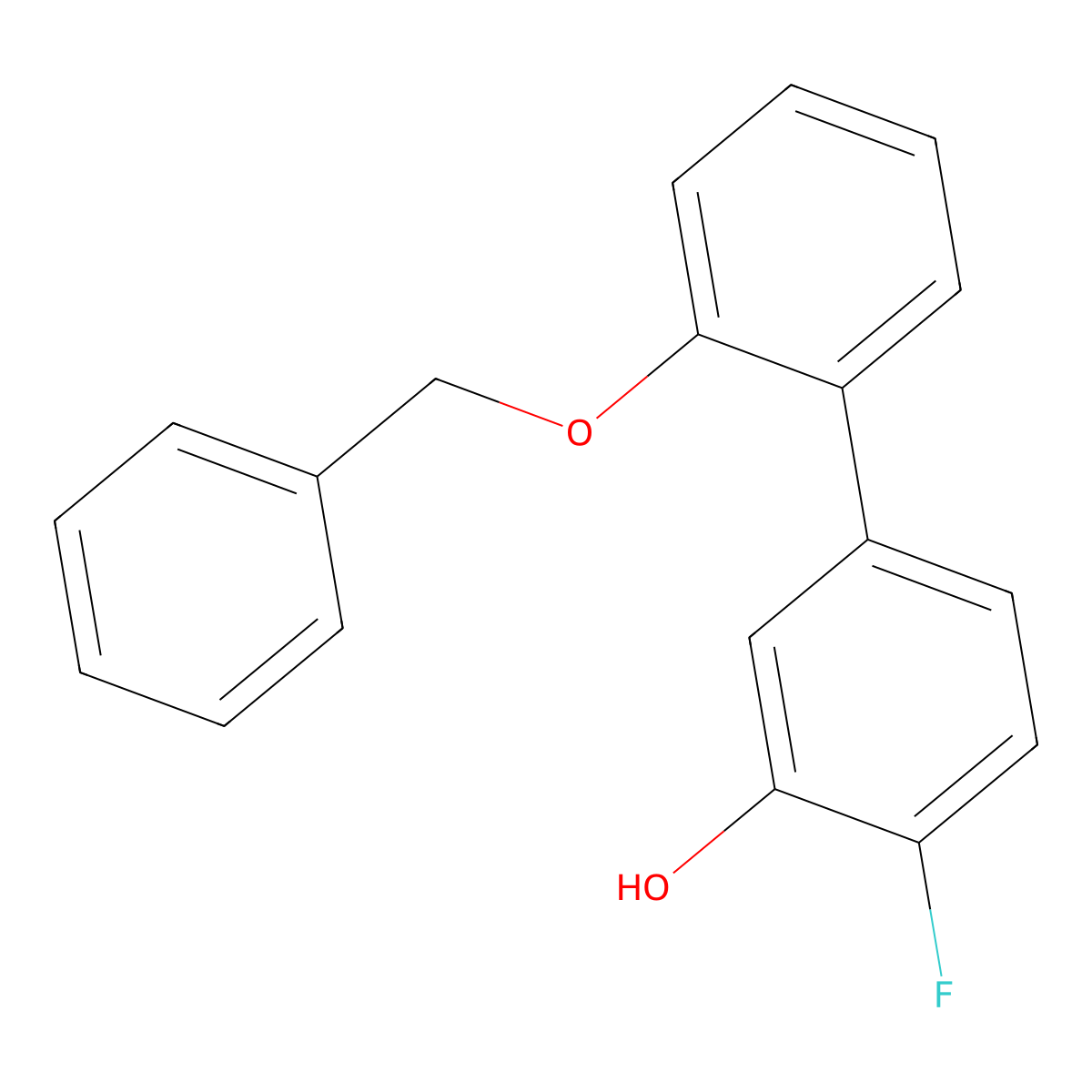 5-(2-Benzyloxyphenyl)-2-fluorophenol molecular structure, CAS 1261897-89-5