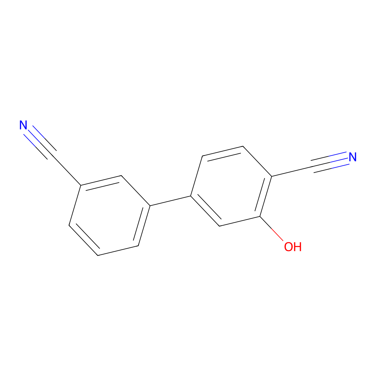 2-Cyano-5-(3-cyanophenyl)phenol molecular structure, CAS 1261897-94-2