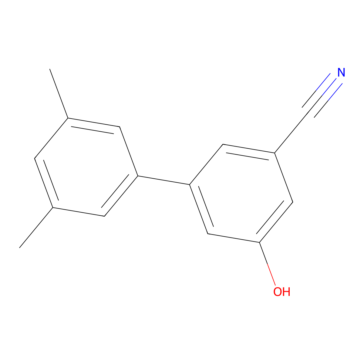 3-Cyano-5-(3,5-dimethylphenyl)phenol molecular structure, CAS 1261897-97-5