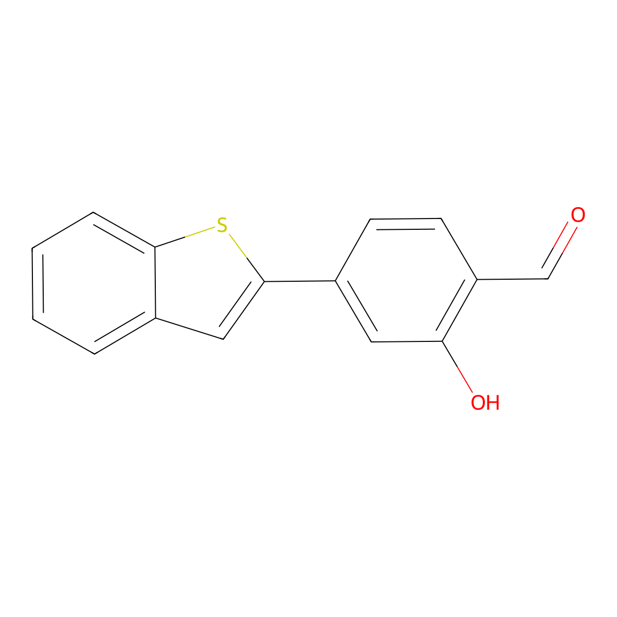 5-[Benzo(b)thiophen-2-yl]-2-formylphenol molecular structure, CAS 1261898-15-0