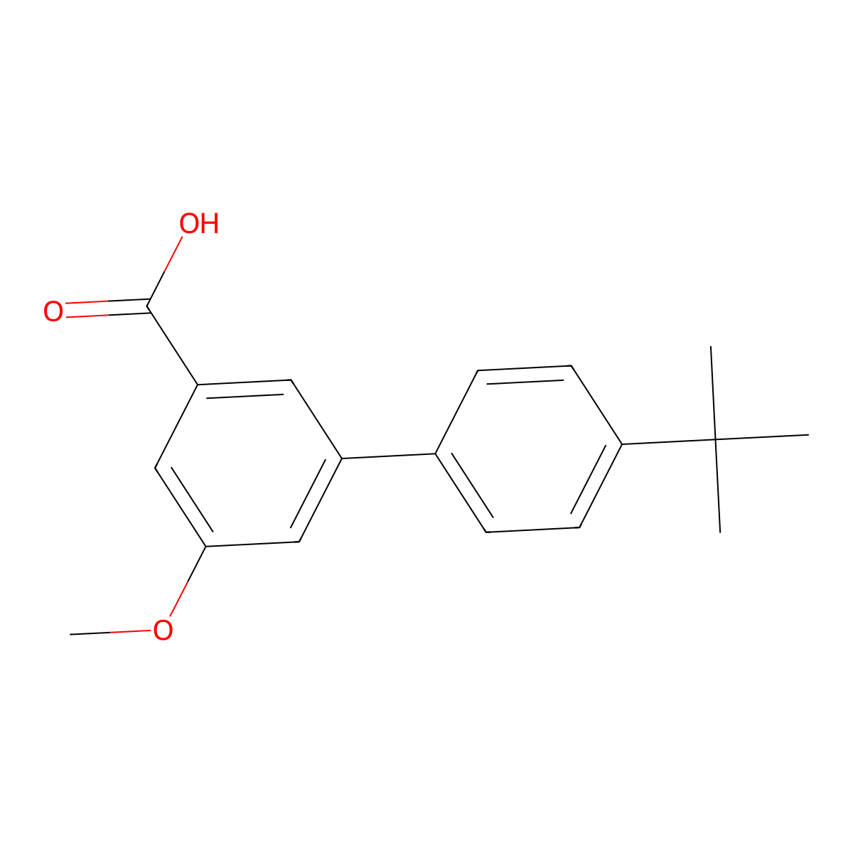5-Methoxy-3-(4-T-butylphenyl)benzoic acid molecular structure, CAS 1261898-19-4