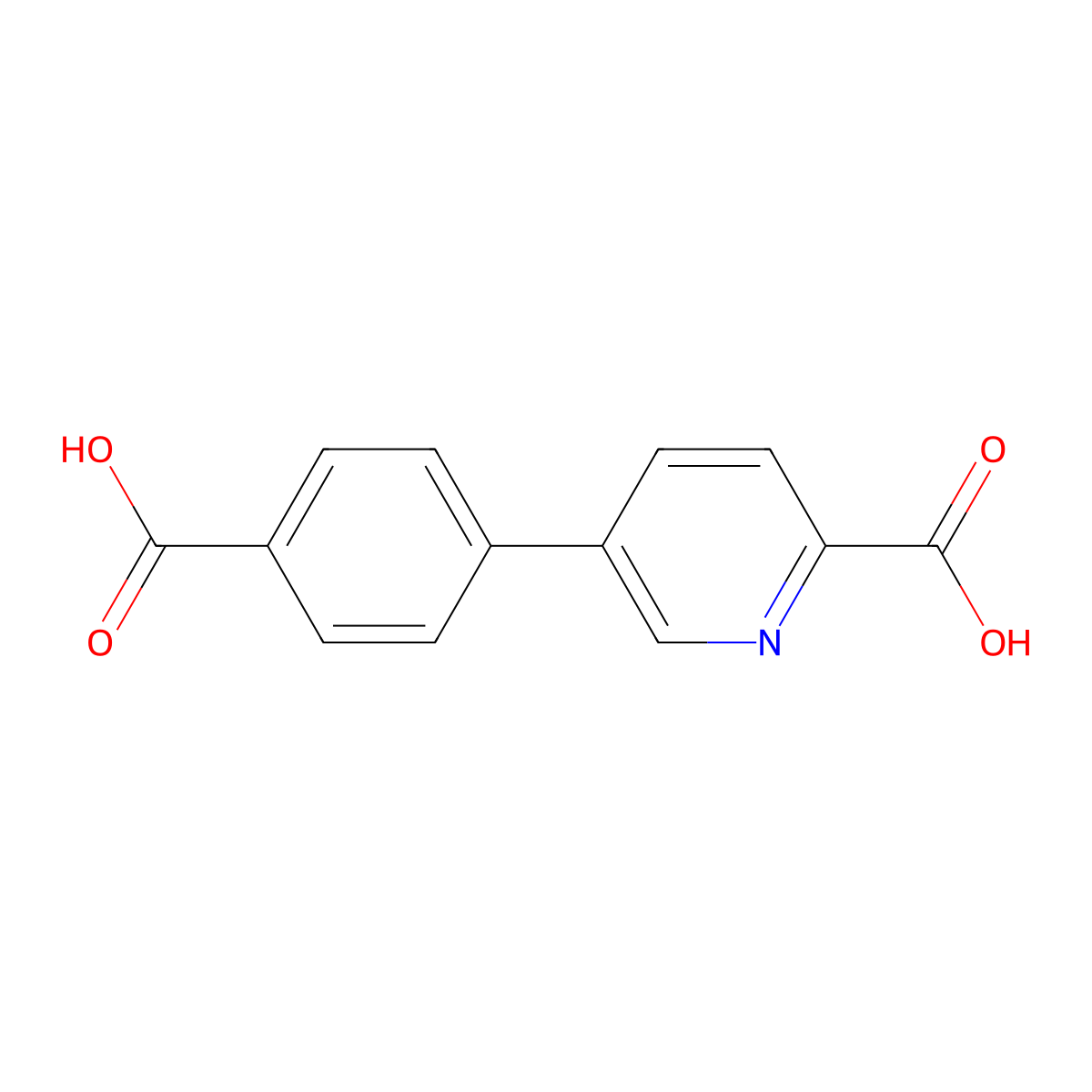 5-(4-Carboxyphenyl)picolinic acid molecular structure, CAS 1261898-79-6