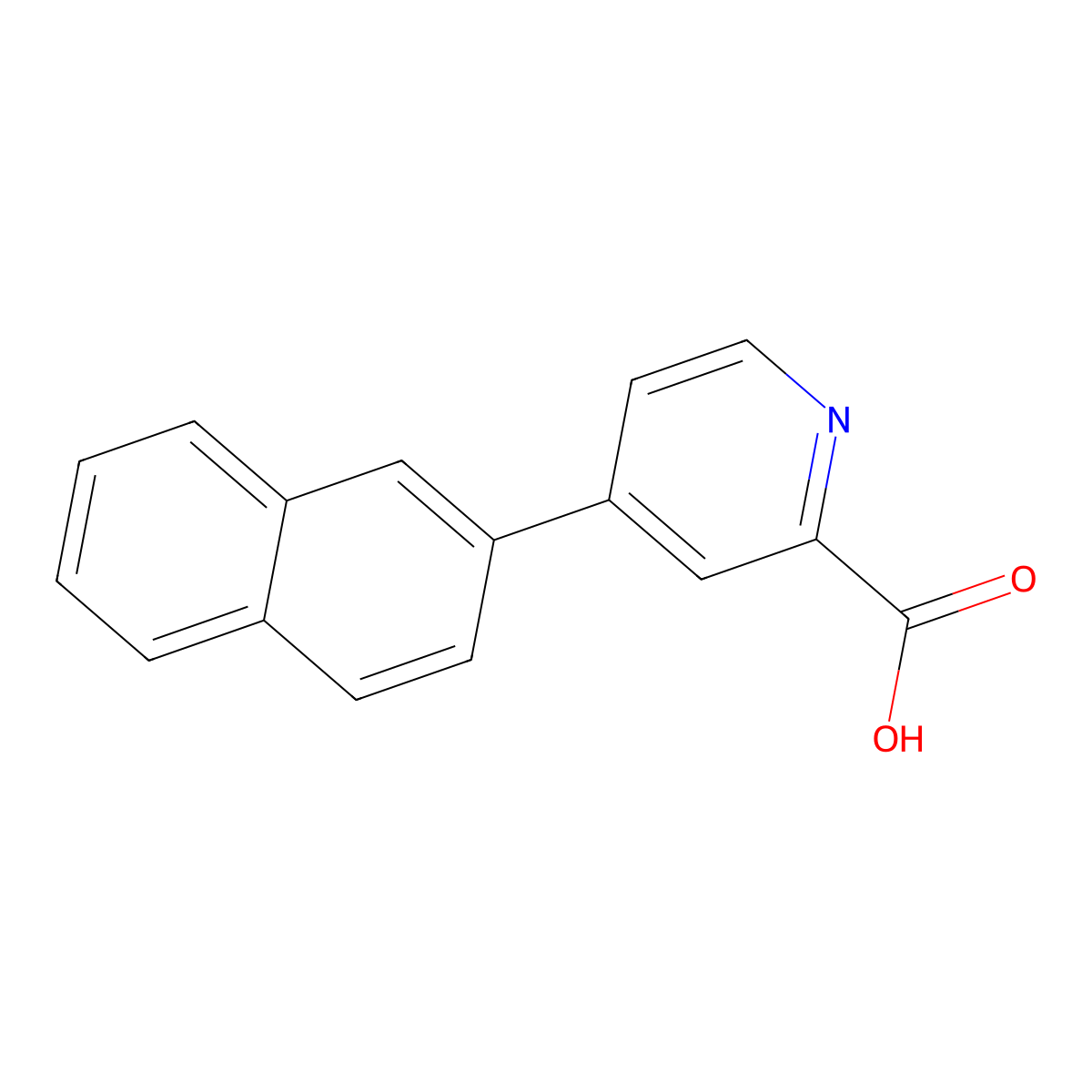 4-(Naphthalen-2-yl)picolinic acid molecular structure, CAS 1261899-13-1