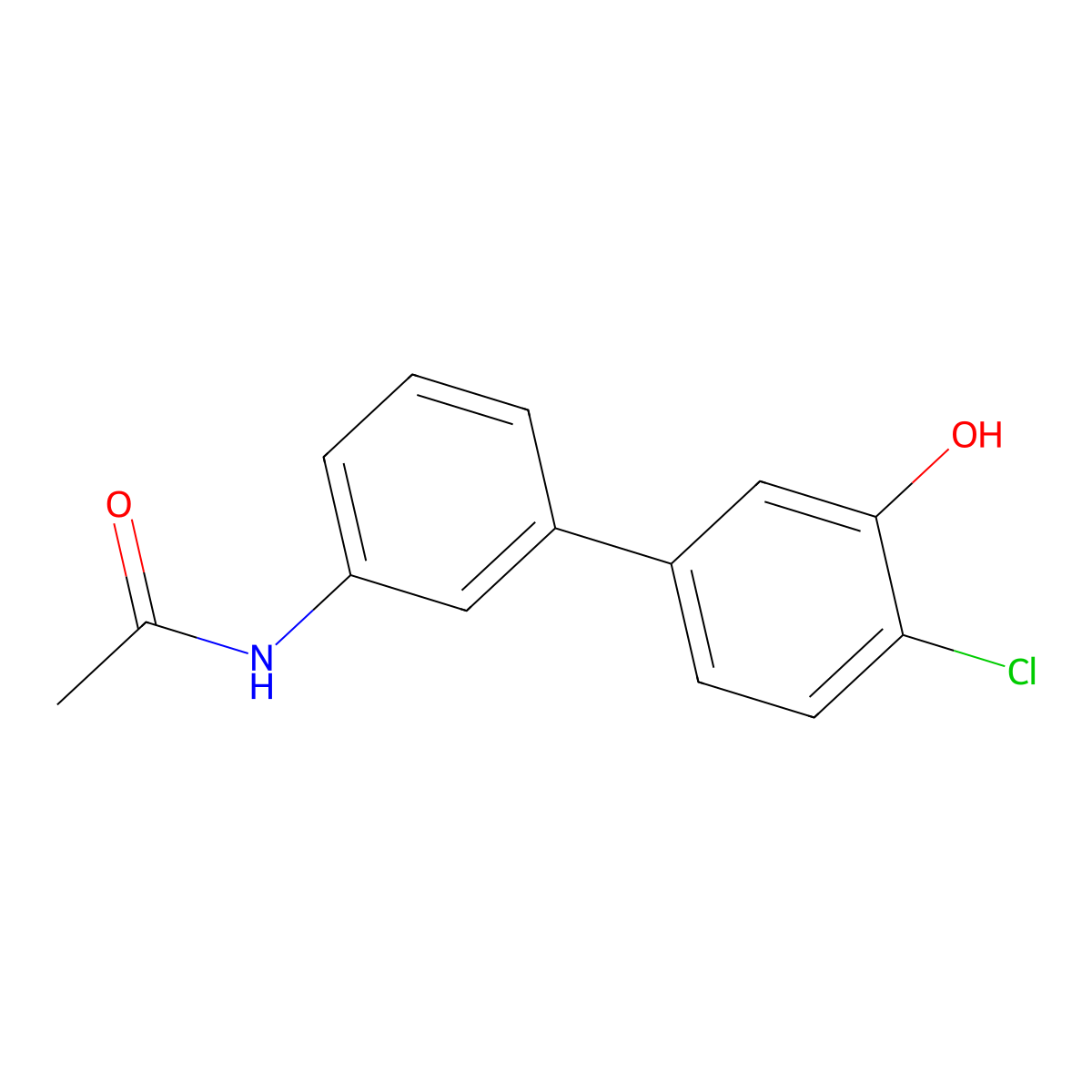 5-(3-Acetylaminophenyl)-2-chlorophenol molecular structure, CAS 1261899-29-9
