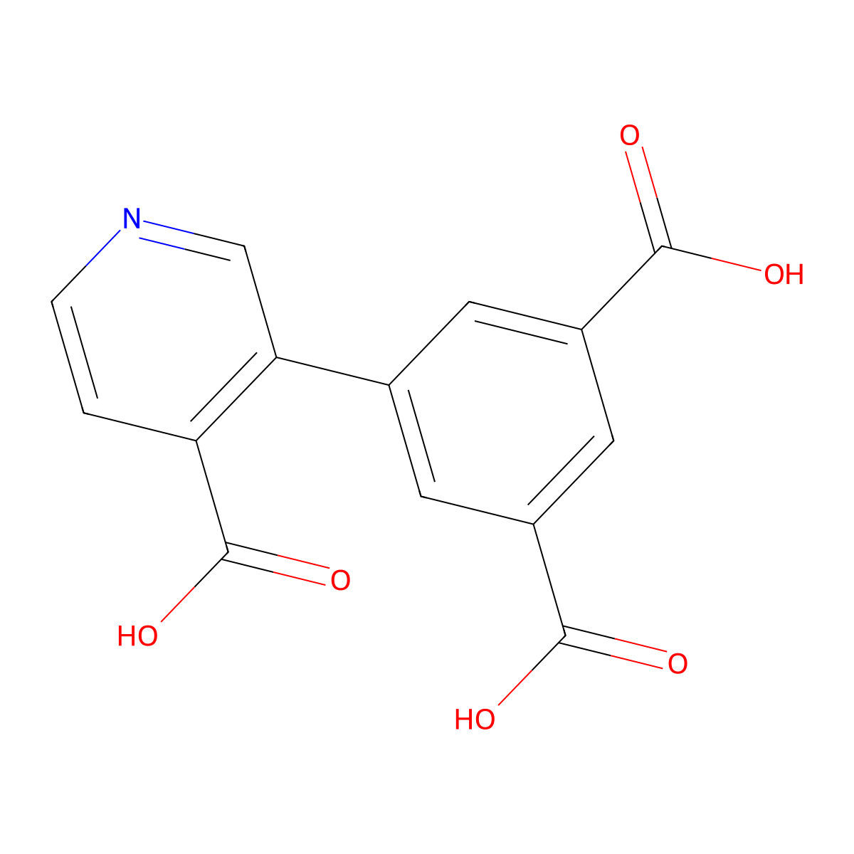 3-(3,5-Dicarboxyphenyl)isonicotinic acid molecular structure, CAS 1261899-96-0