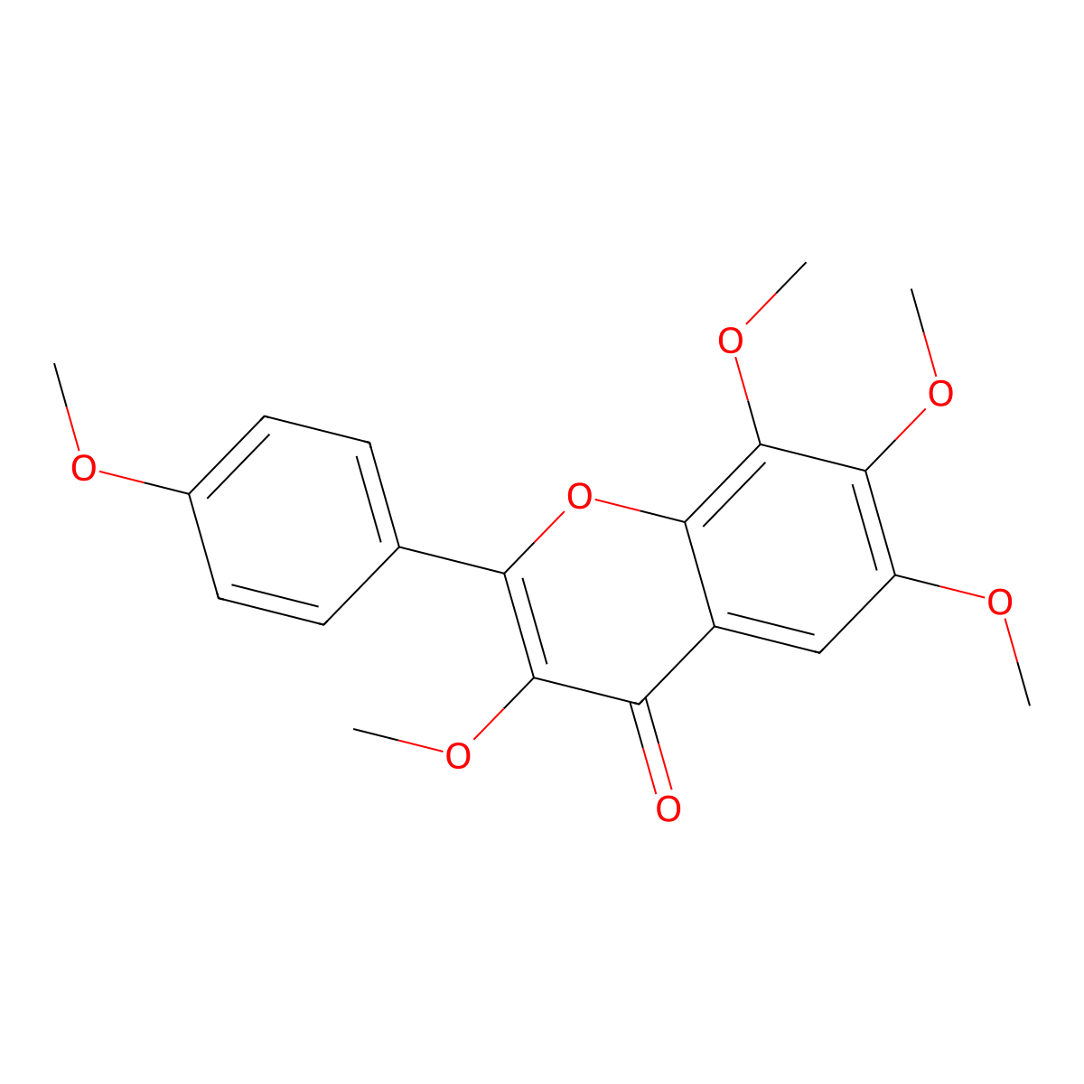 Auranetin molecular structure, CAS 12619-61-3