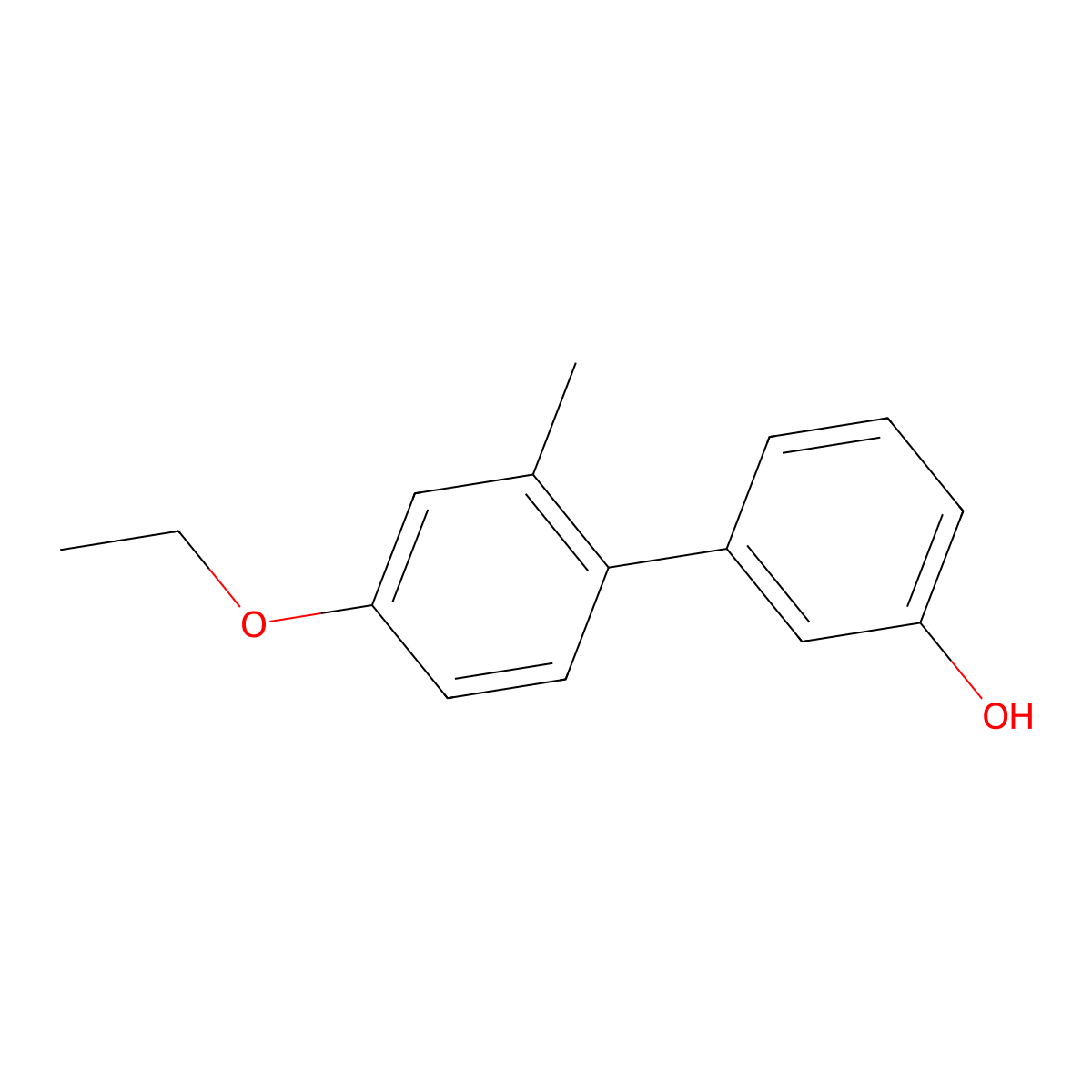 3-(4-Ethoxy-2-methylphenyl)phenol molecular structure, CAS 1261900-08-6