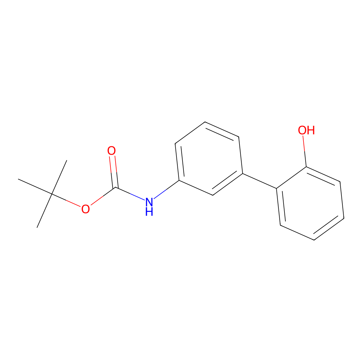 2-(3-BOC-Aminophenyl)phenol molecular structure, CAS 1261900-37-1
