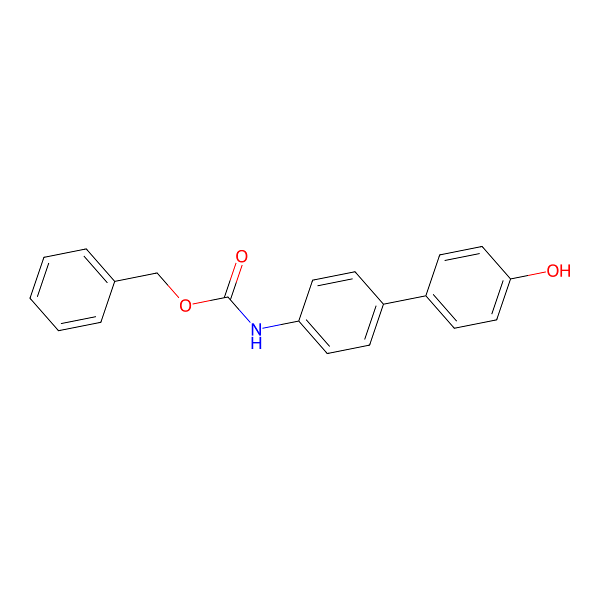 4-(4-Cbz-aminophenyl)phenol molecular structure, CAS 1261900-43-9
