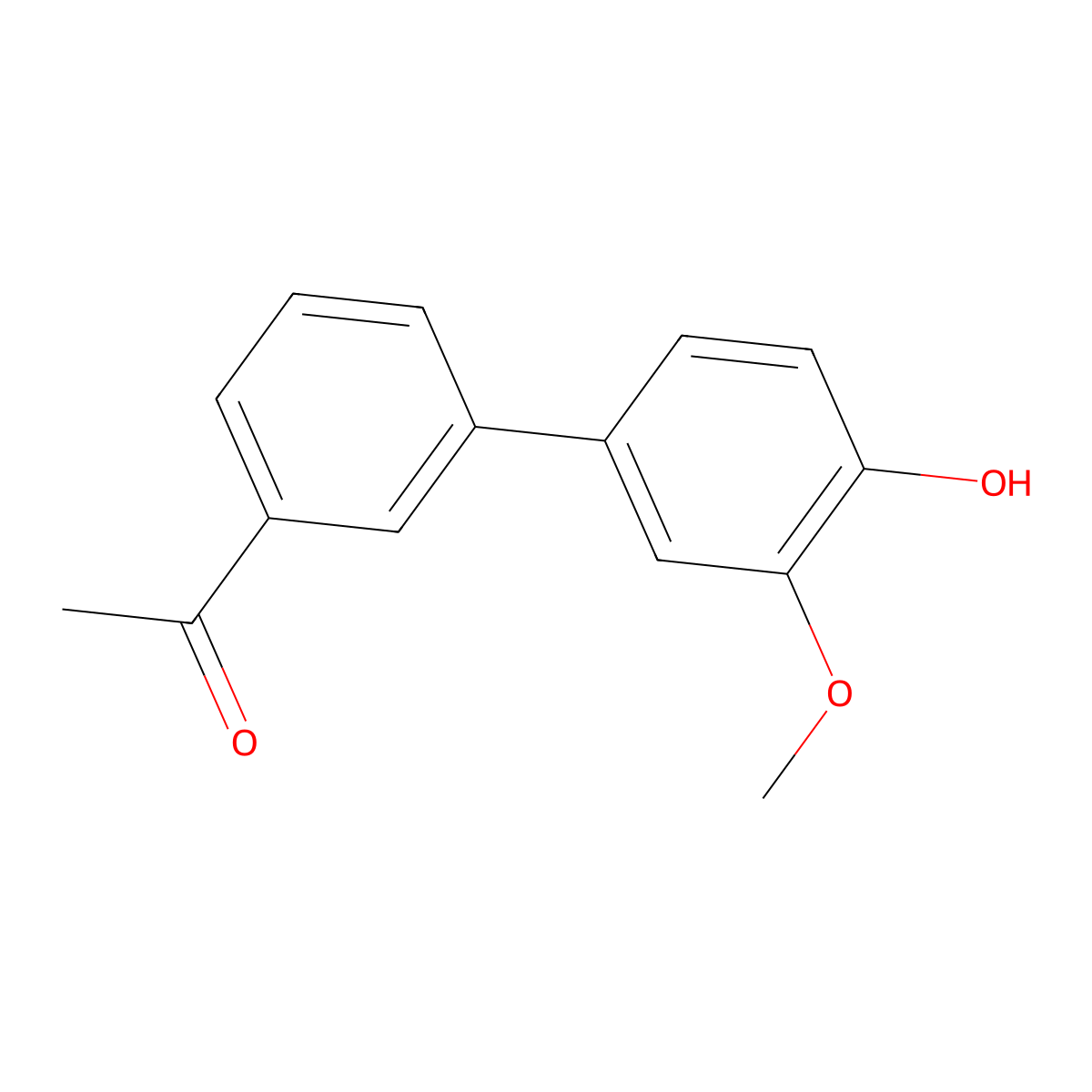 4-(3-Acetylphenyl)-2-methoxyphenol molecular structure, CAS 1261900-68-8