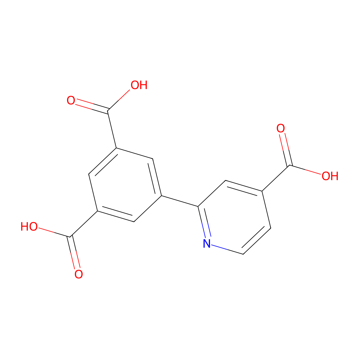 2-(3,5-Dicarboxyphenyl)isonicotinic acid molecular structure, CAS 1261901-80-7