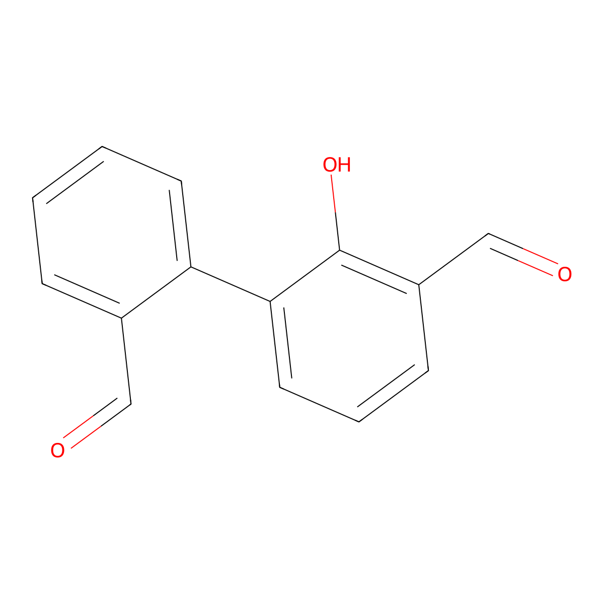6-(2-Formylphenyl)-2-formylphenol molecular structure, CAS 1261902-13-9