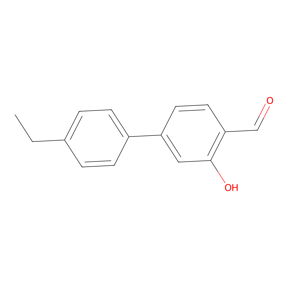 5-(4-Ethylphenyl)-2-formylphenol molecular structure, CAS 1261902-35-5