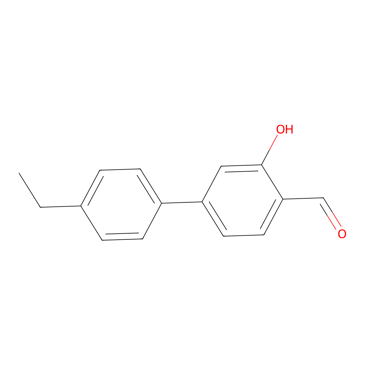 5-(4-Ethylphenyl)-2-formylphenol molecular structure, CAS 1261902-35-5