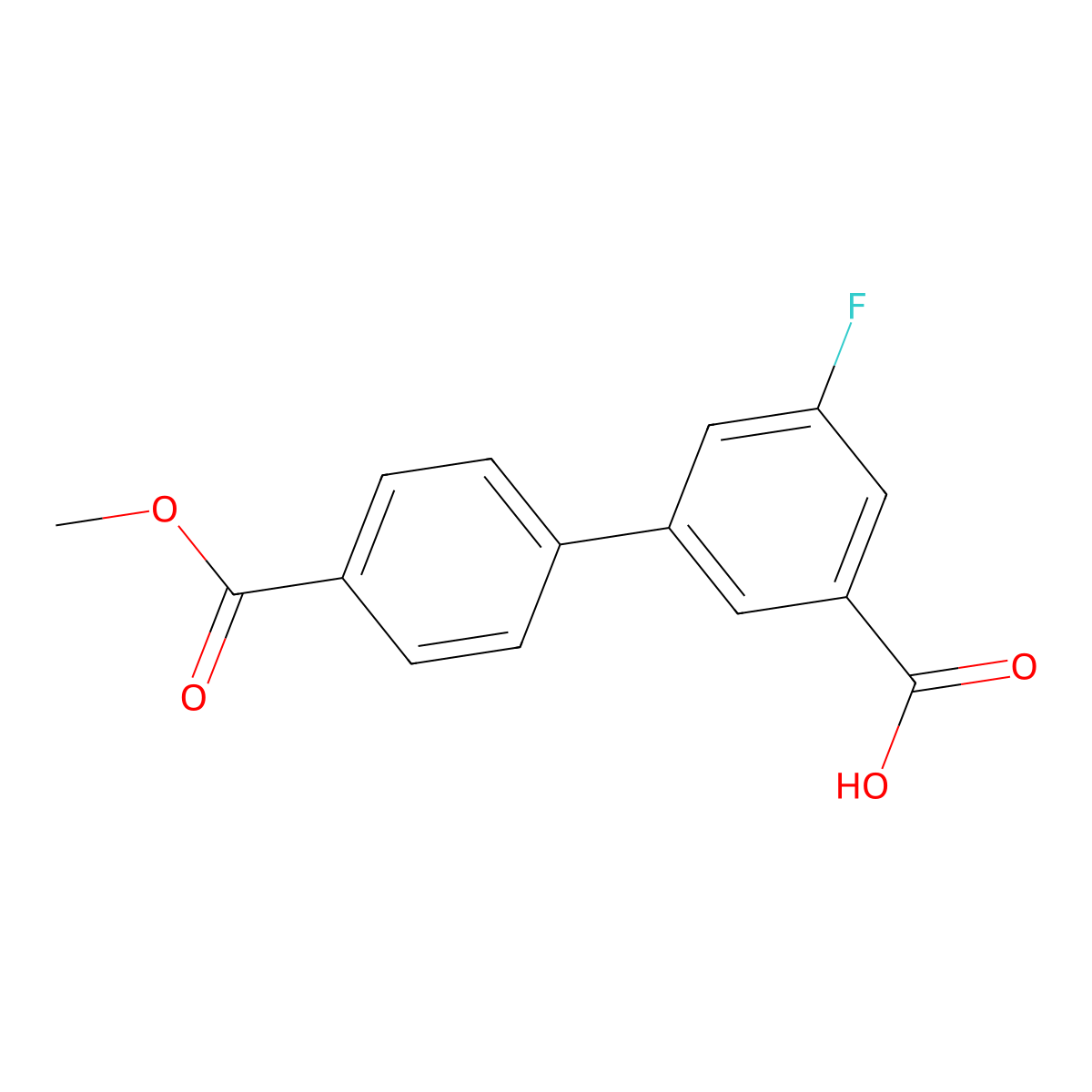 5-Fluoro-3-(4-methoxycarbonylphenyl)benzoic acid molecular structure, CAS 1261903-01-8