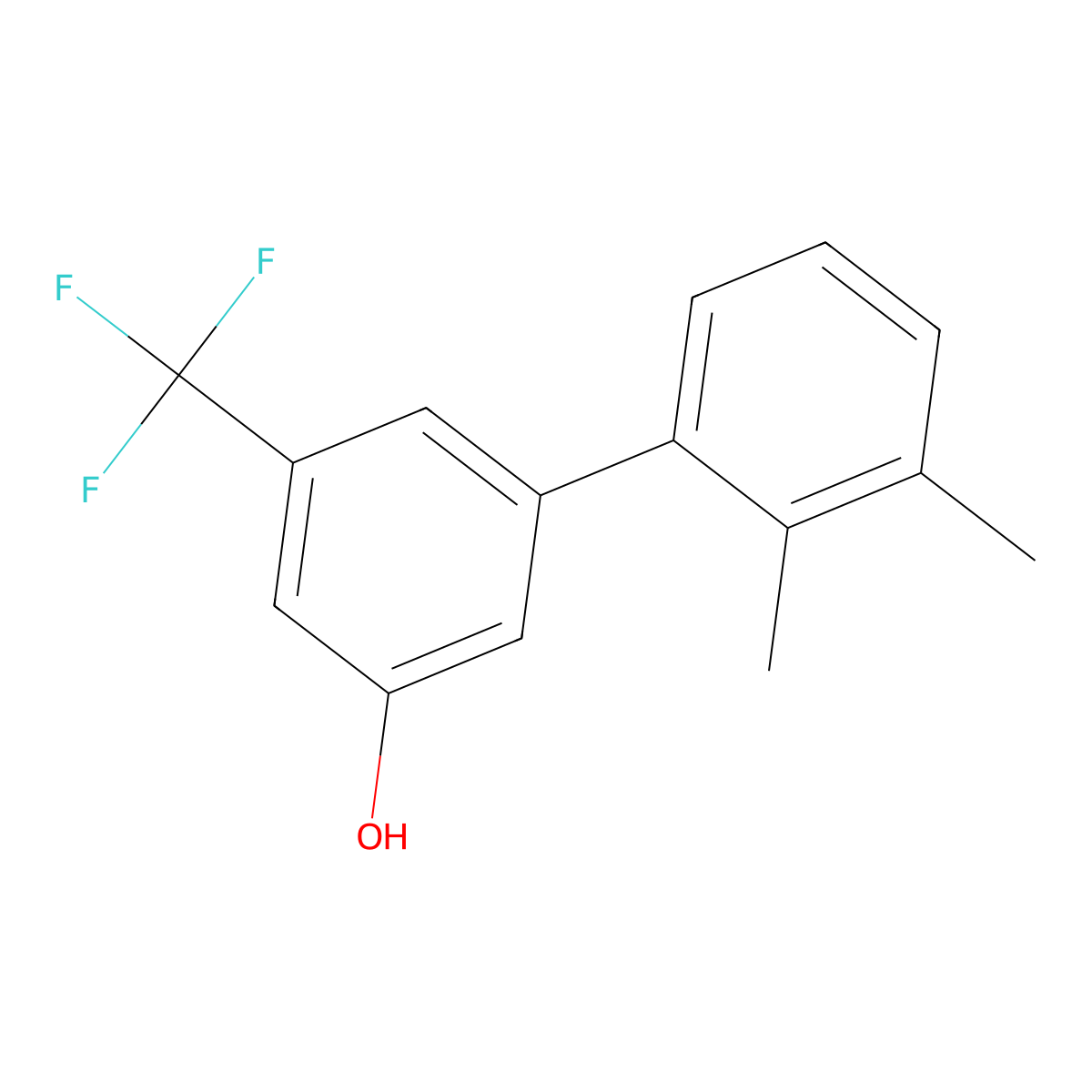 5-(2,3-Dimethylphenyl)-3-trifluoromethylphenol molecular structure, CAS 1261903-12-1