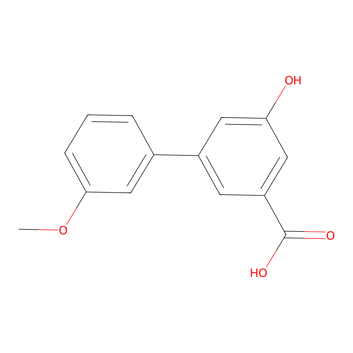5-Hydroxy-3'-methoxy-[1,1'-biphenyl]-3-carboxylic acid molecular structure, CAS 1261903-47-2