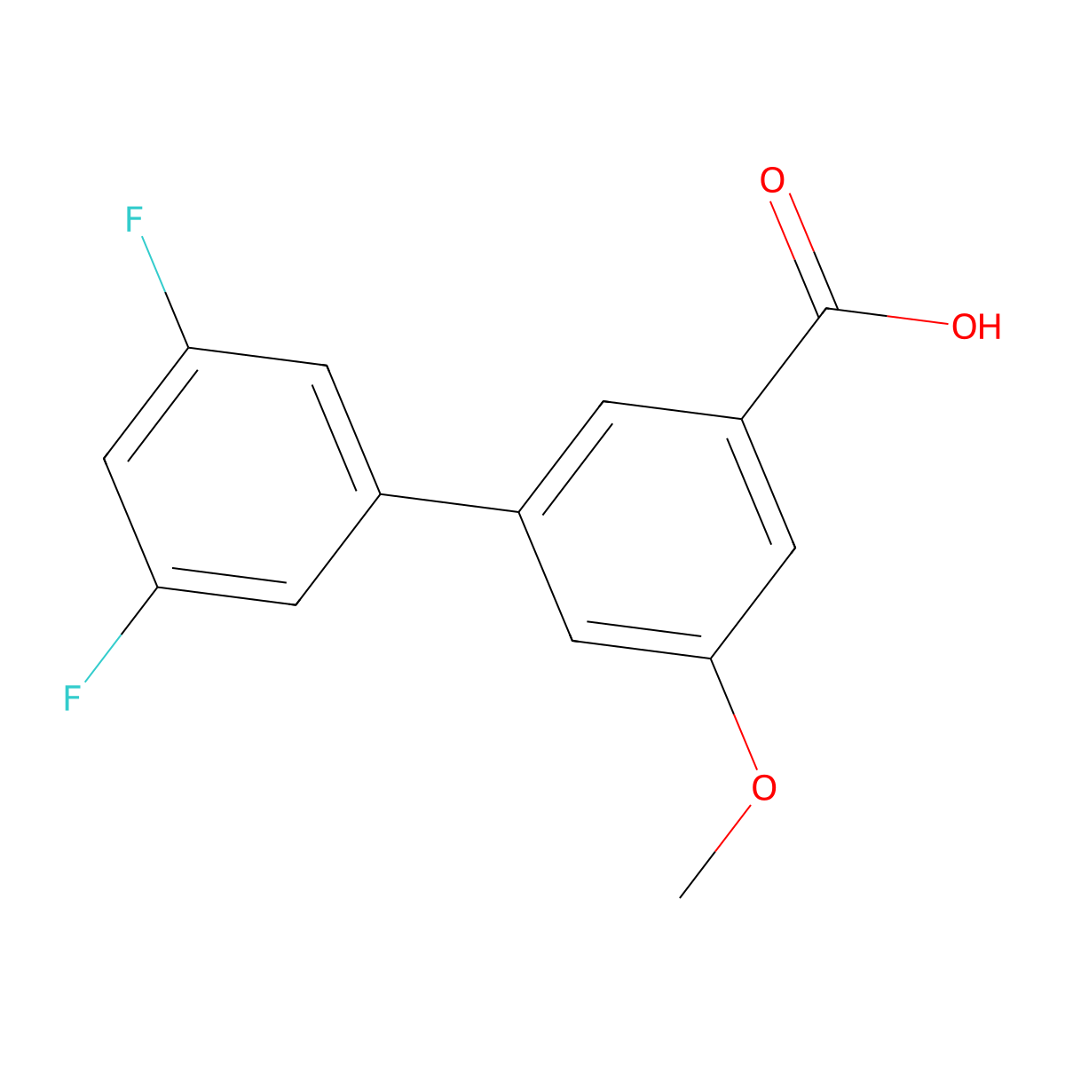 3-(3,5-Difluorophenyl)-5-methoxybenzoic acid molecular structure, CAS 1261903-90-5