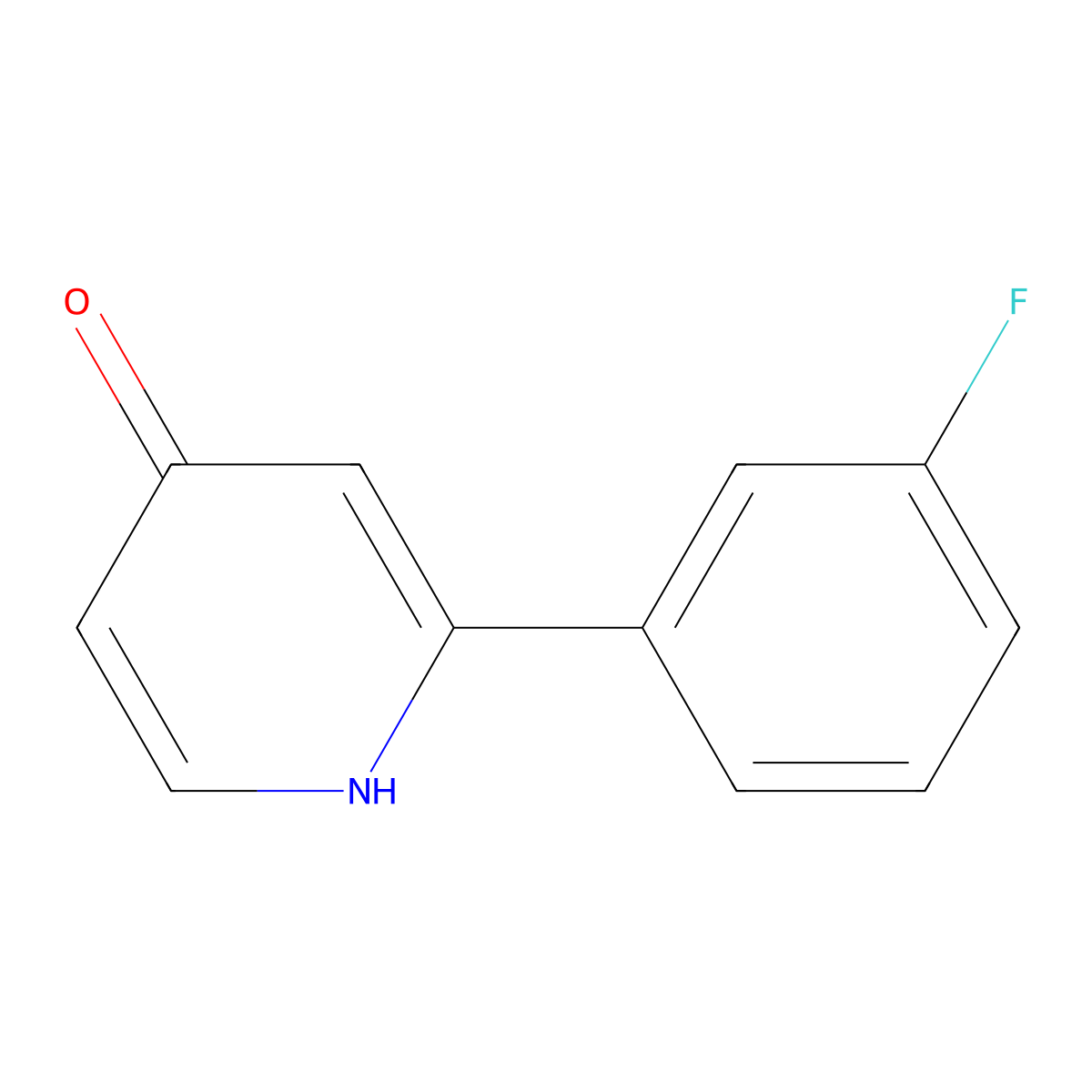 2-(3-Fluorophenyl)pyridin-4-ol molecular structure, CAS 1261904-03-3