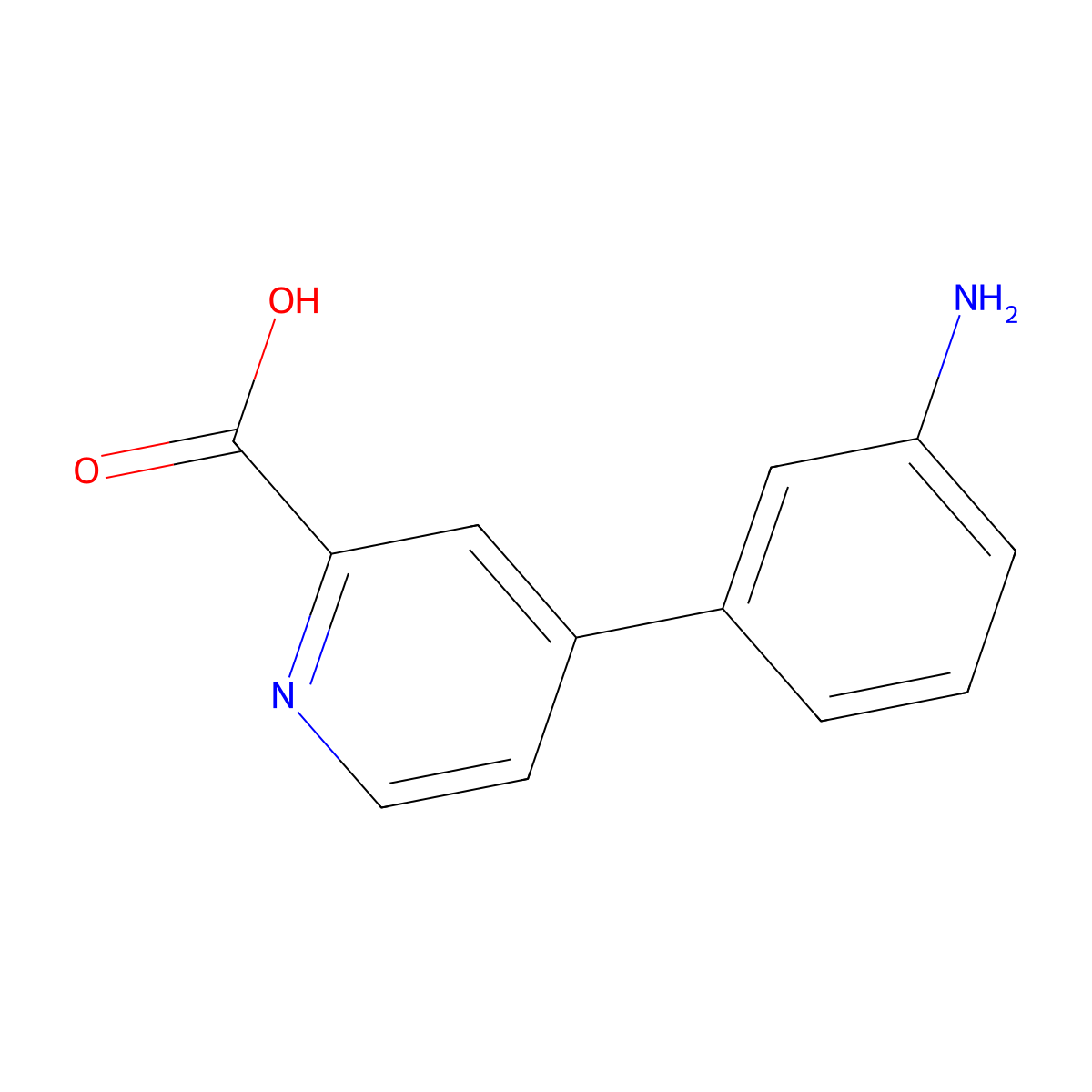 4-(3-Aminophenyl)picolinic acid molecular structure, CAS 1261904-22-6