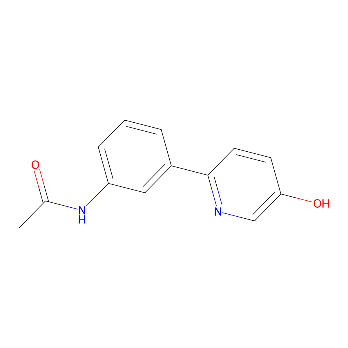 2-(3-Acetylaminophenyl)-5-hydroxypyridine molecular structure, CAS 1261905-03-6