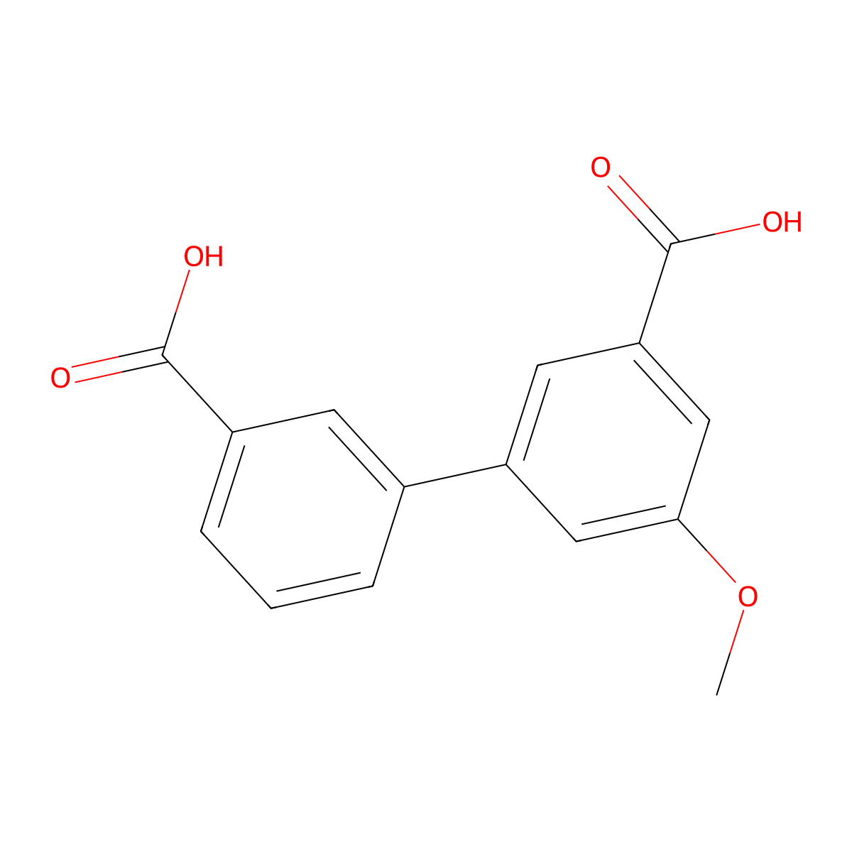 3-(3-Carboxyphenyl)-5-methoxybenzoic acid molecular structure, CAS 1261905-12-7
