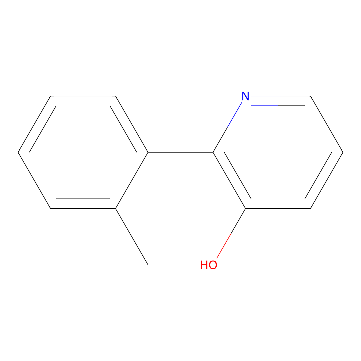 2-(2-Methylphenyl)pyridin-3-ol molecular structure, CAS 1261906-71-1