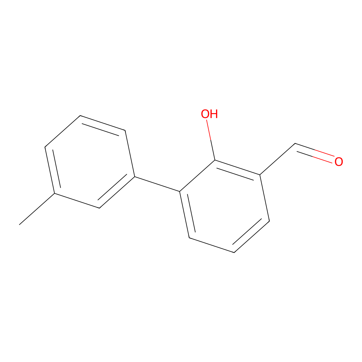 2-Formyl-6-(3-methylphenyl)phenol molecular structure, CAS 1261907-06-5