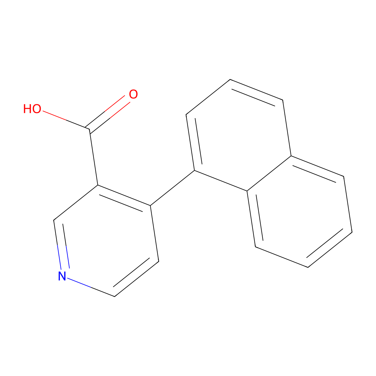 4-(Naphthalen-1-yl)nicotinic acid molecular structure, CAS 1261908-60-4