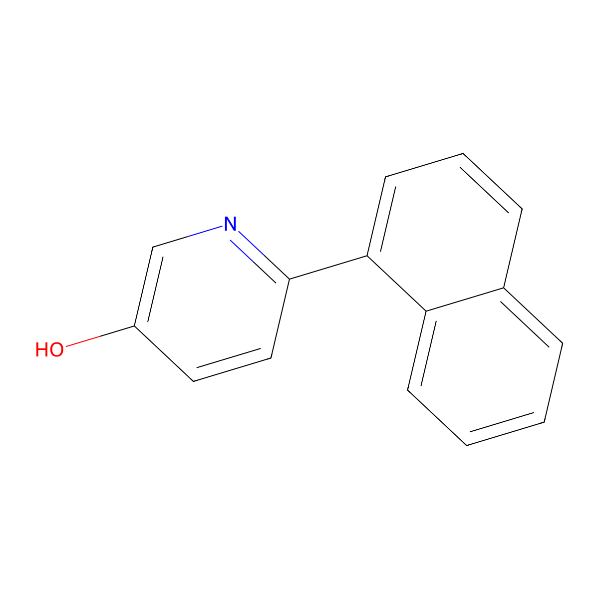 6-(Naphthalen-1-yl)pyridin-3-ol molecular structure, CAS 1261908-68-2