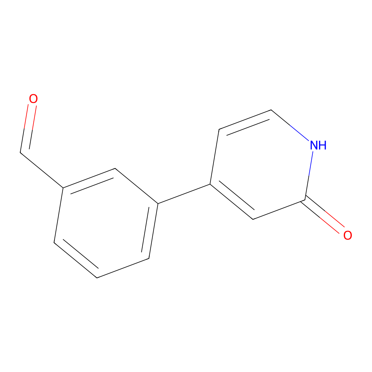 3-(2-Oxo-1,2-dihydropyridin-4-yl)benzaldehyde molecular structure, CAS 1261909-18-5