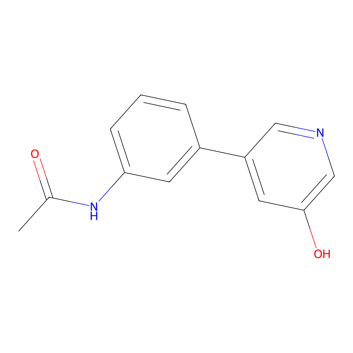 5-(3-Acetylaminophenyl)-3-hydroxypyridine molecular structure, CAS 1261909-71-0