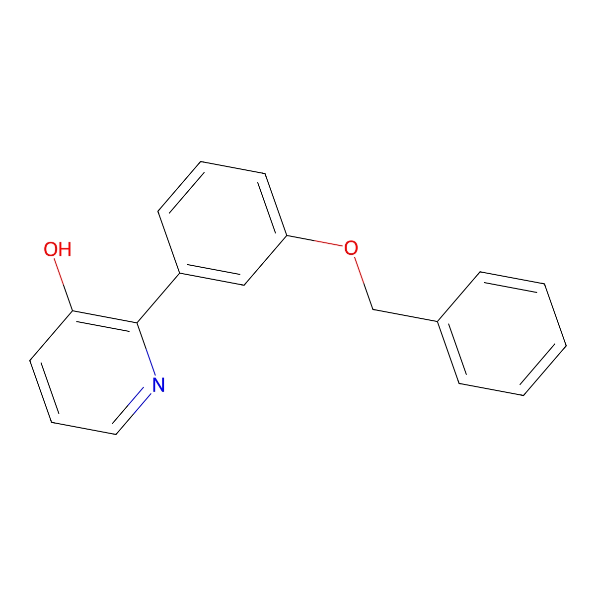 2-(3-Benzyloxyphenyl)-3-hydroxypyridine molecular structure, CAS 1261910-28-4