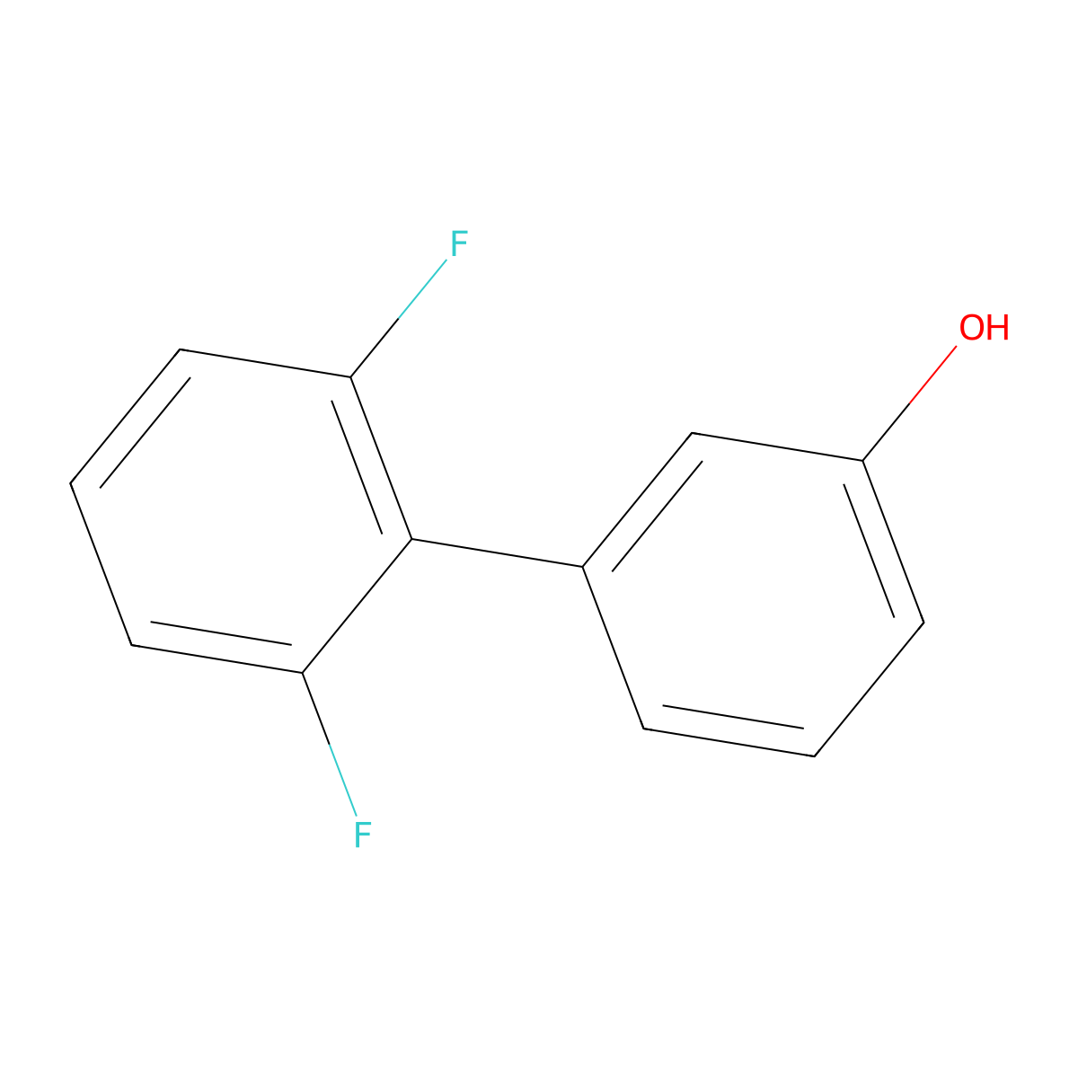 3-(2,6-Difluorophenyl)phenol molecular structure, CAS 1261910-30-8