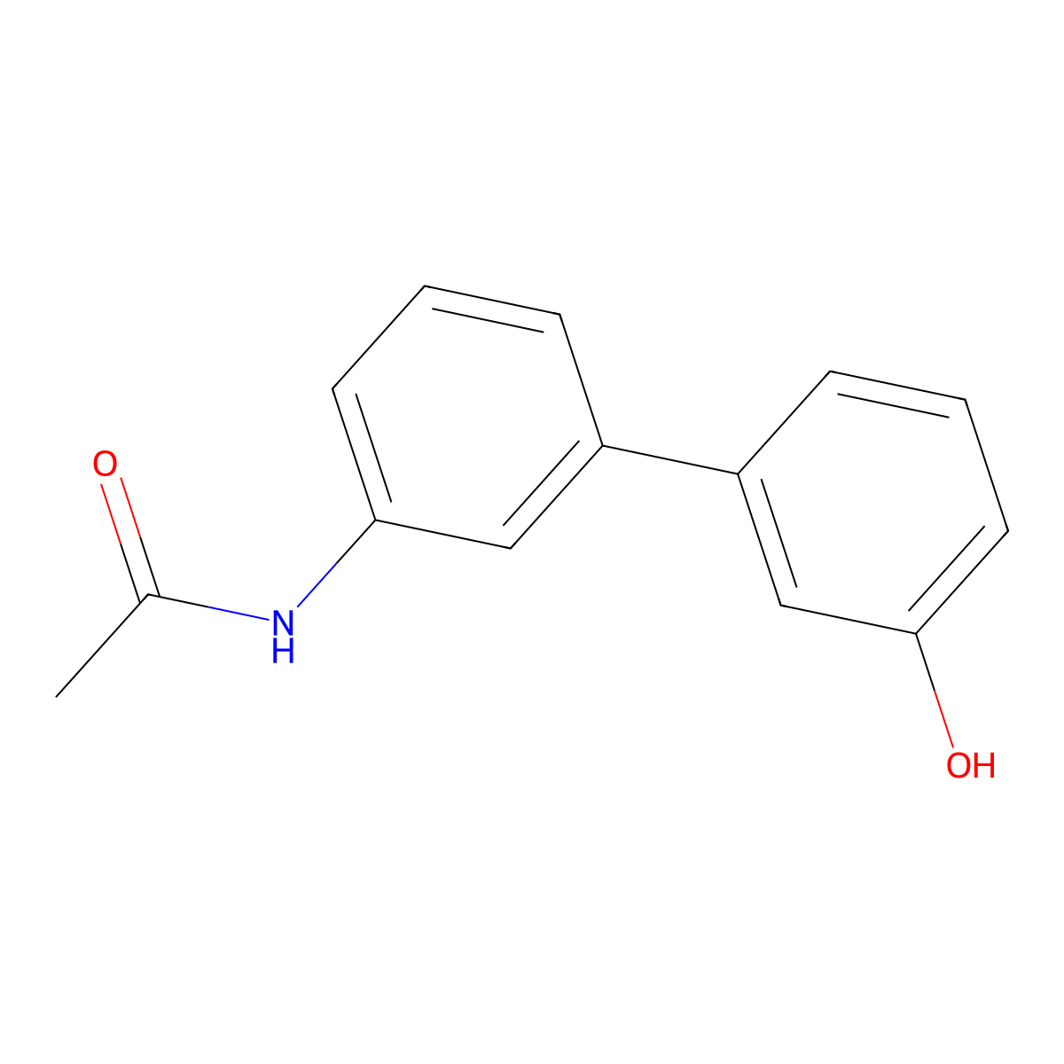 3-(3-Acetylaminophenyl)phenol molecular structure, CAS 1261910-48-8