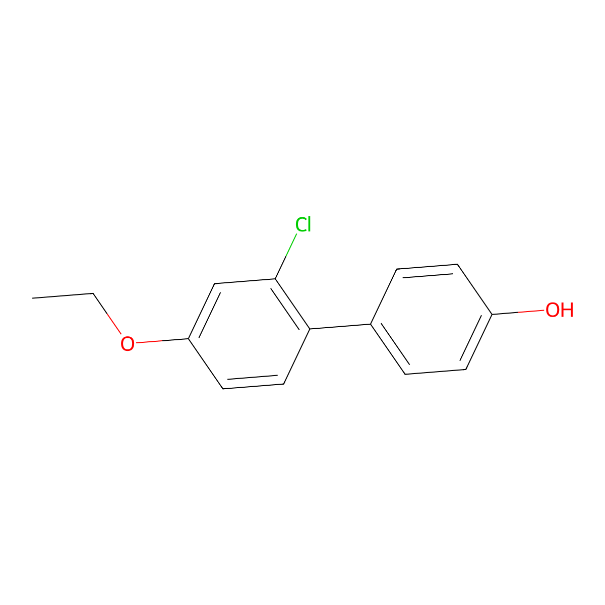 4-(2-Chloro-4-ethoxyphenyl)phenol molecular structure, CAS 1261910-60-4