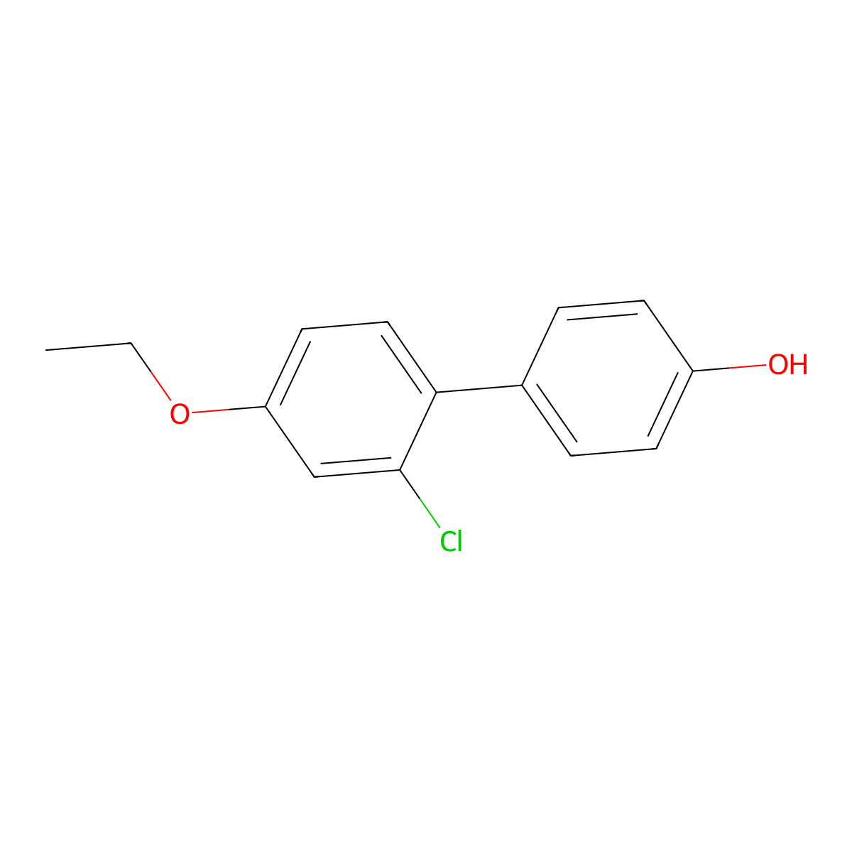 4-(2-Chloro-4-ethoxyphenyl)phenol molecular structure, CAS 1261910-60-4