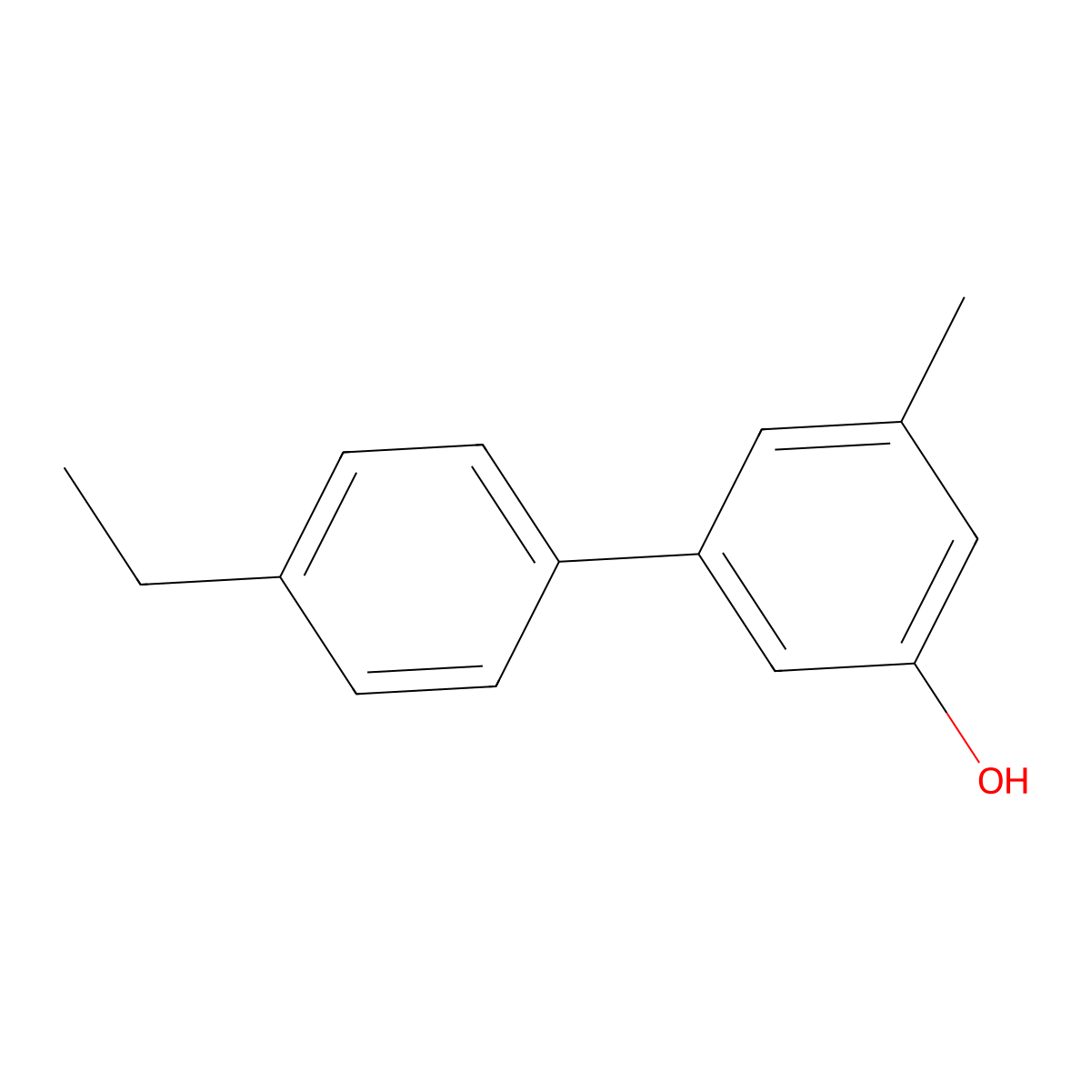 5-(4-Ethylphenyl)-3-methylphenol molecular structure, CAS 1261910-74-0