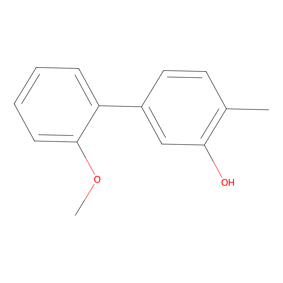 5-(2-Methoxyphenyl)-2-methylphenol molecular structure, CAS 1261910-83-1
