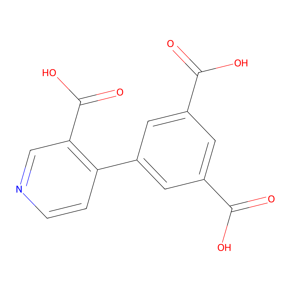 4-(3,5-Dicarboxyphenyl)nicotinic acid molecular structure, CAS 1261910-85-3