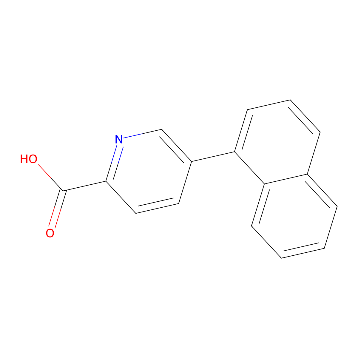 5-(Naphthalen-1-yl)picolinic acid molecular structure, CAS 1261910-92-2