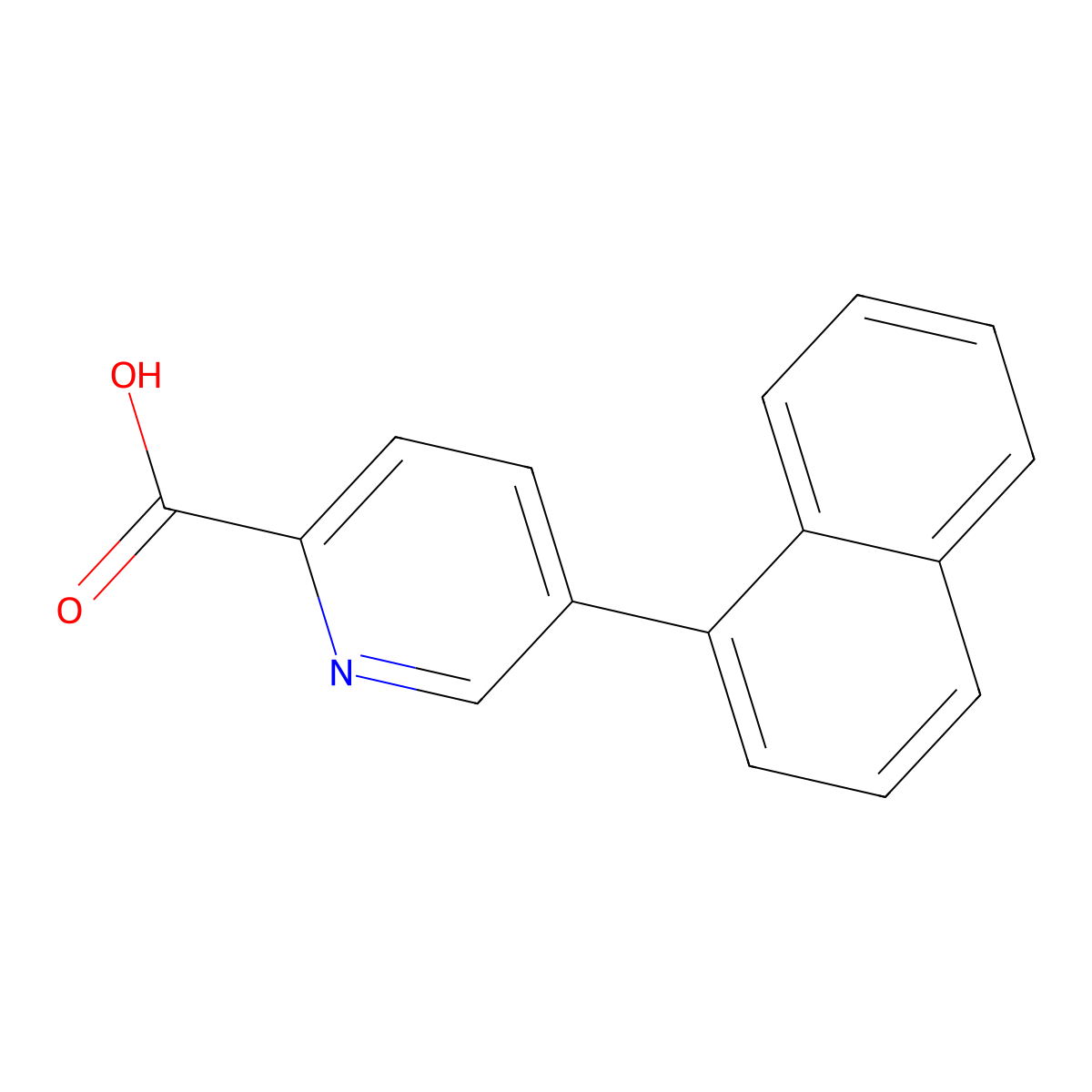 5-(Naphthalen-1-yl)picolinic acid molecular structure, CAS 1261910-92-2