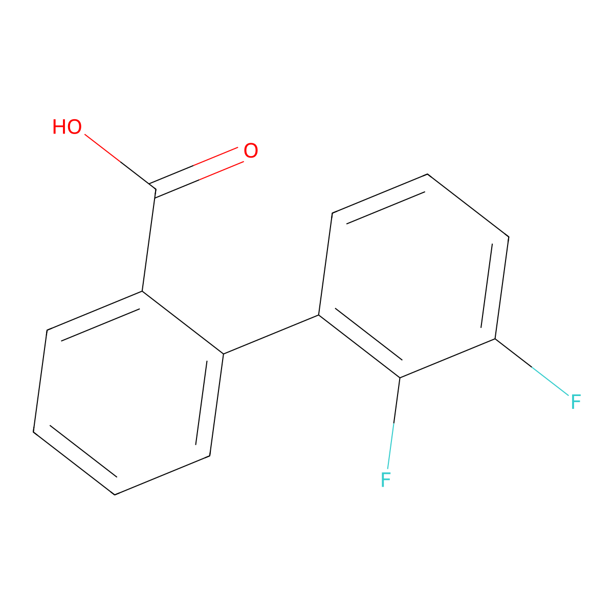 2-(2,3-Difluorophenyl)benzoic acid molecular structure, CAS 1261911-01-6