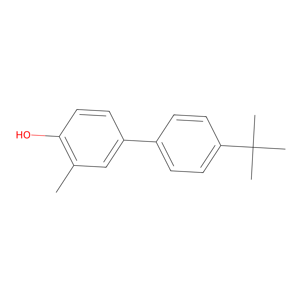 2-Methyl-4-(4-T-butylphenyl)phenol molecular structure, CAS 1261911-17-4