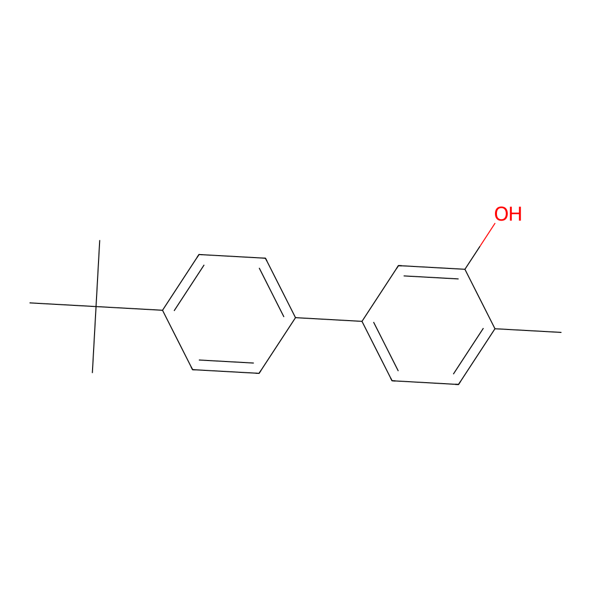 2-Methyl-5-(4-T-butylphenyl)phenol molecular structure, CAS 1261911-25-4
