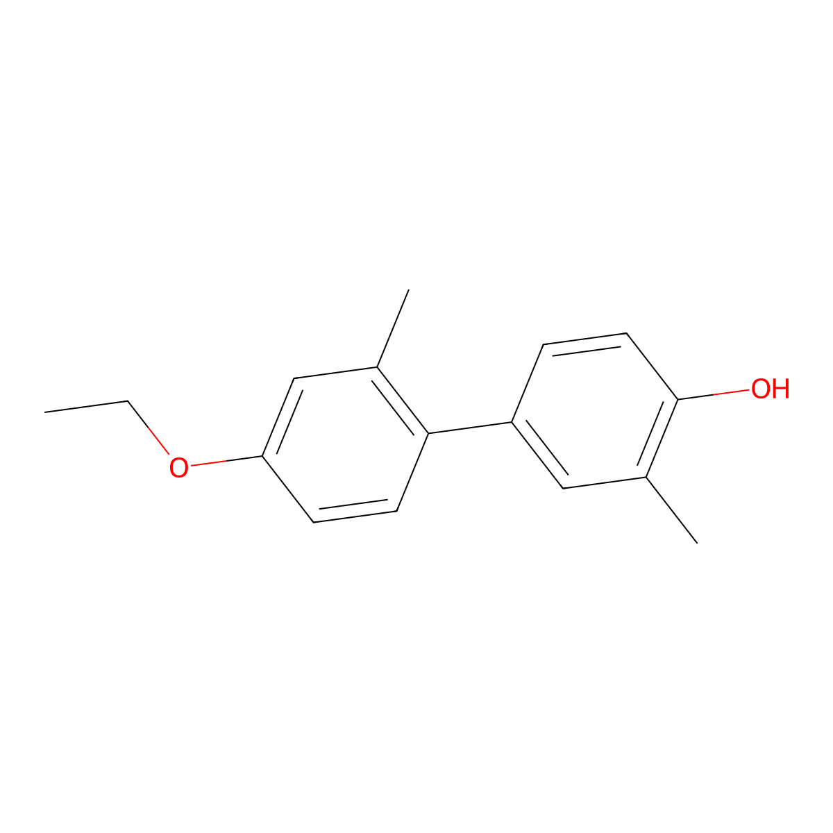 4-(4-Ethoxy-2-methylphenyl)-2-methylphenol molecular structure, CAS 1261911-41-4