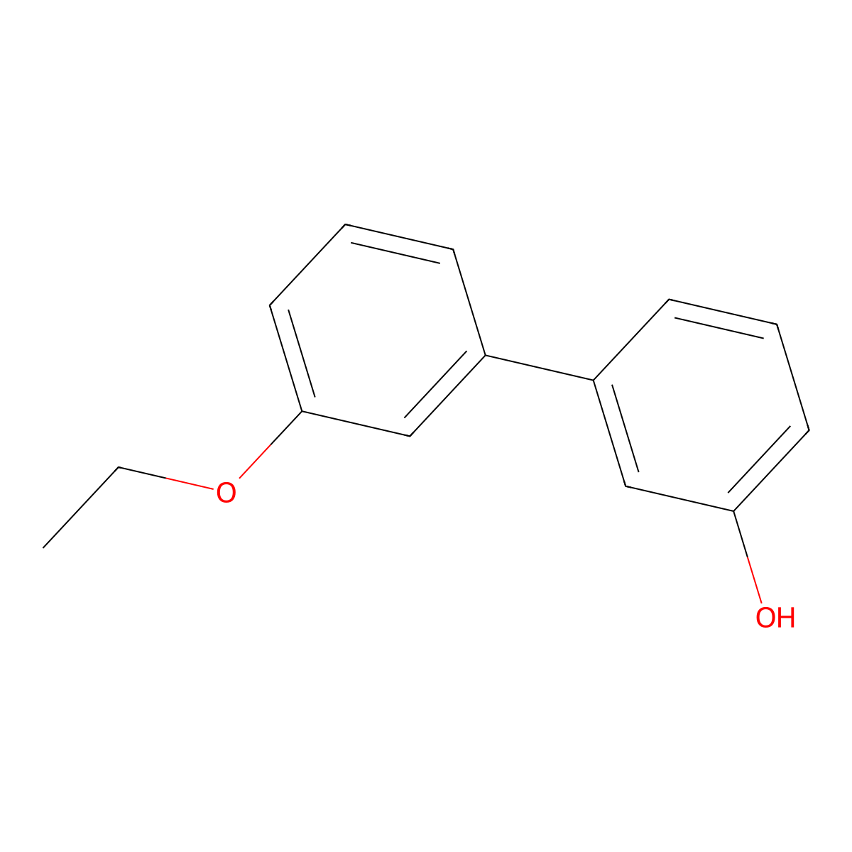 3-(3-Ethoxyphenyl)phenol molecular structure, CAS 1261911-81-2